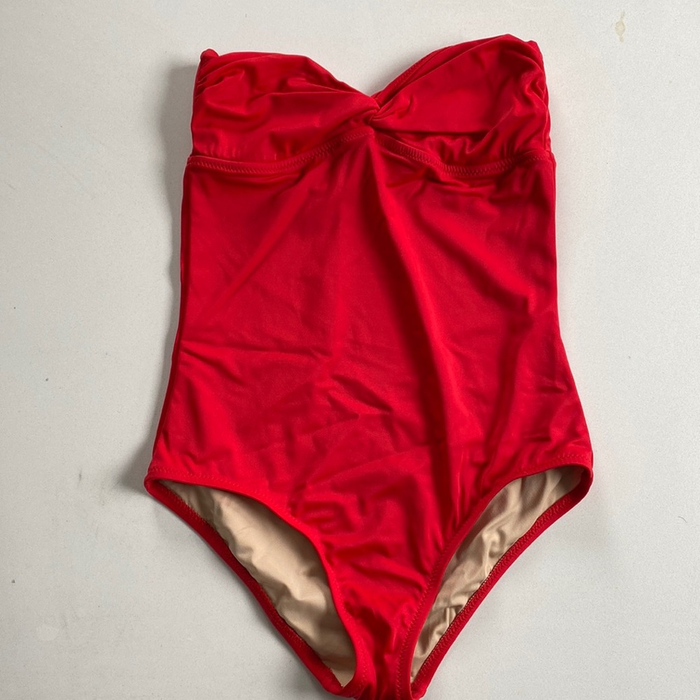 J Crew twist bandeau bathing suit size 4